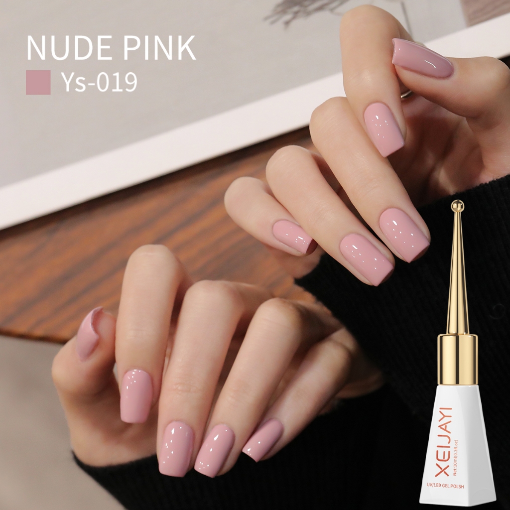 XEIJAYI 10ml - Sơn móng tay dạng gel màu hồng mới, chất lượng cao, thích hợp cho việc làm móng.
