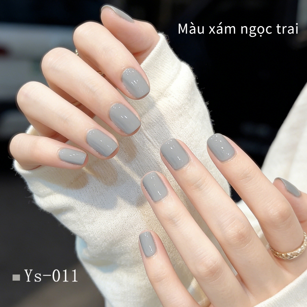 XEIJAYI 10ml - Sơn gel móng tay màu xám lạnh cổ điển, phù hợp cho salon và tự làm tại nhà.