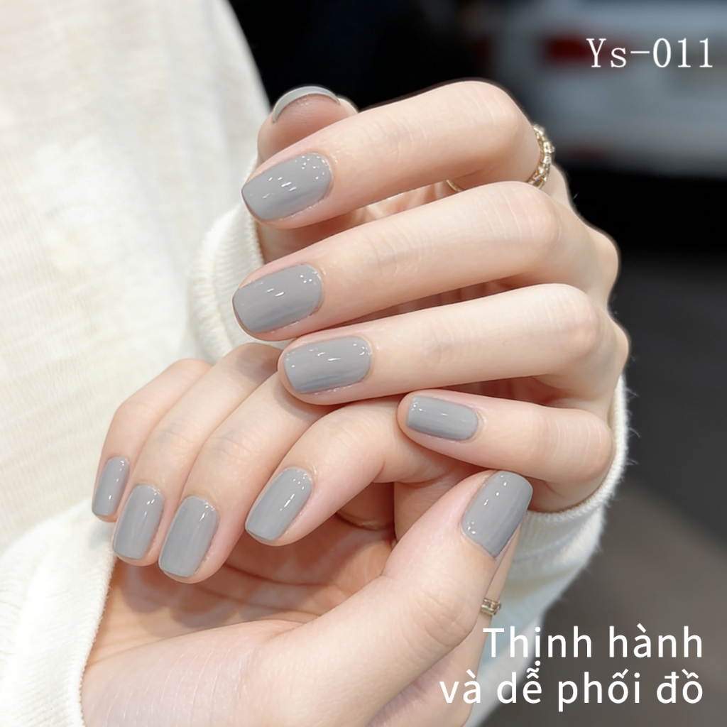 XEIJAYI 10ml - Sơn gel móng tay màu xám lạnh cổ điển, phù hợp cho salon và tự làm tại nhà.