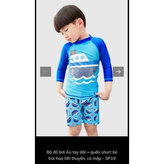[15kg -45kg ] Đồ Bơi Bé Trai Dài tay chống nắng an toàn cho bé .Mẫu mới 2026