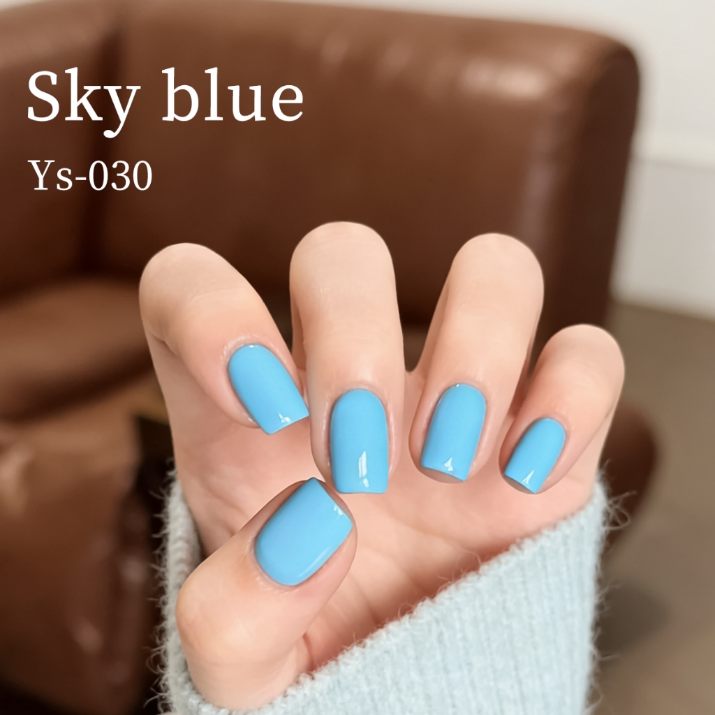 XEIJAYI 10ml - Sơn móng tay dạng gel màu xanh da trời đơn giản, phù hợp cho mọi mùa.
