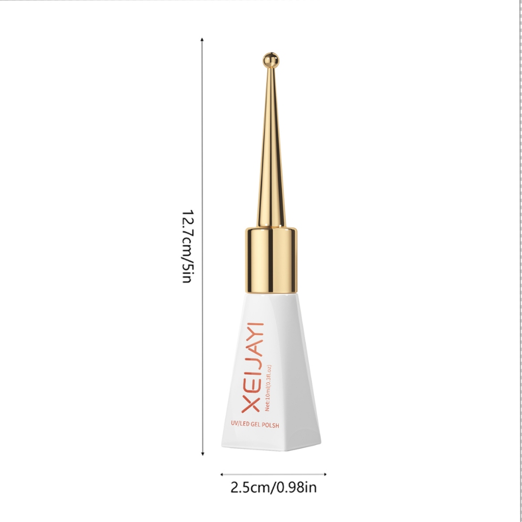 XEIJAYI 10ml - Sơn móng tay dạng gel màu xanh lá cây đậm, màu sắc phong phú và bão hòa cao, làm sáng tông màu da.