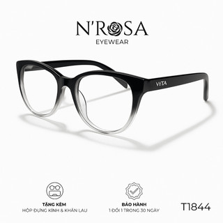 Gọng Kính Cận N’ROSA T1844 - Dáng Vuông Bo Góc Thời Trang, Nhựa Cao Cấp Siêu Nhẹ Nam Nữ (Unisex)