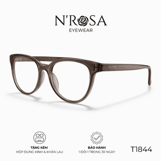 Gọng Kính Cận N’ROSA T1844 - Dáng Vuông Bo Góc Thời Trang, Nhựa Cao Cấp Siêu Nhẹ Nam Nữ (Unisex)
