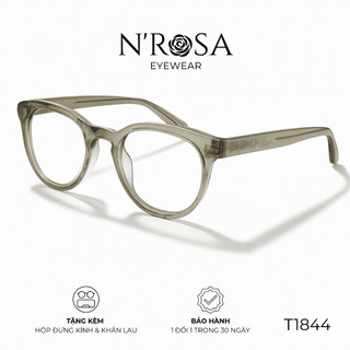 Gọng Kính Cận N’ROSA T1844 - Dáng Vuông Bo Góc Thời Trang, Nhựa Cao Cấp Siêu Nhẹ Nam Nữ (Unisex)