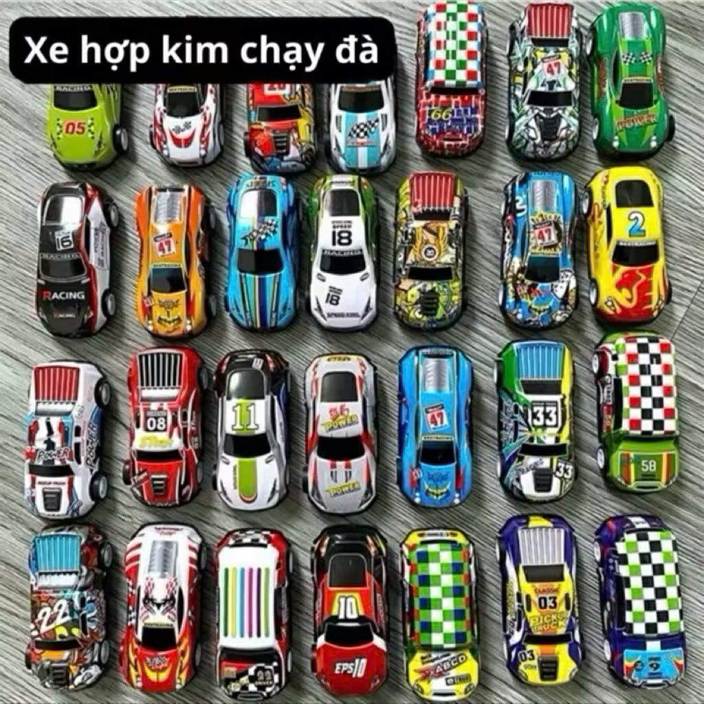 COMBO 50 XE Ô TÔ NHỎ KHÔNG KÈM THÙNG CHẤT LIỆU HỢP KIM, ĐA DẠNG MẪU XE, CHƠI CHẠY ĐÀ CÓT KÉO LÙI CHO BÉ