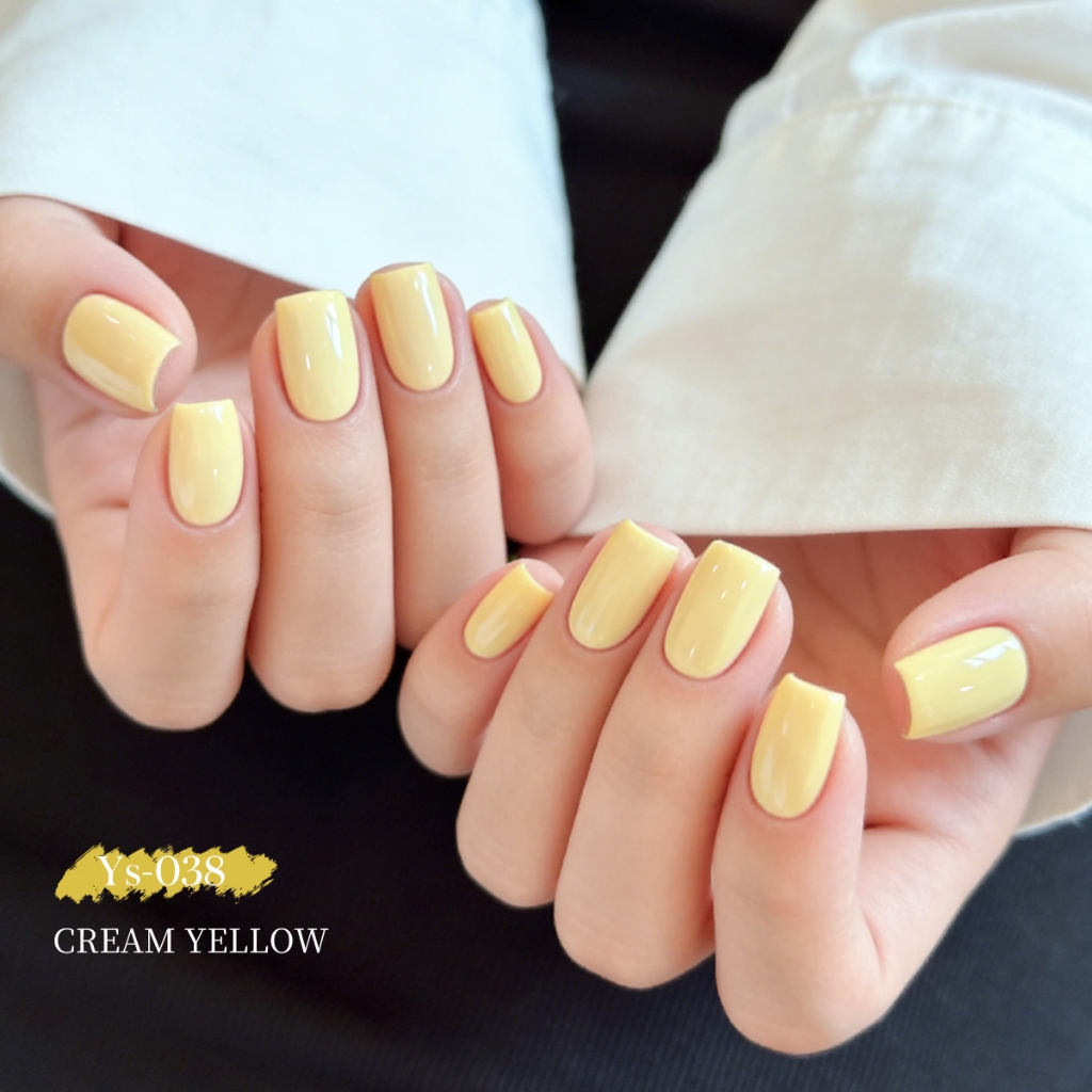 XEIJAYI 10ml - Sơn móng tay dạng gel màu vàng nhạt, màu sắc dễ thương và tươi tắn, hoàn hảo cho nghệ thuật vẽ móng.