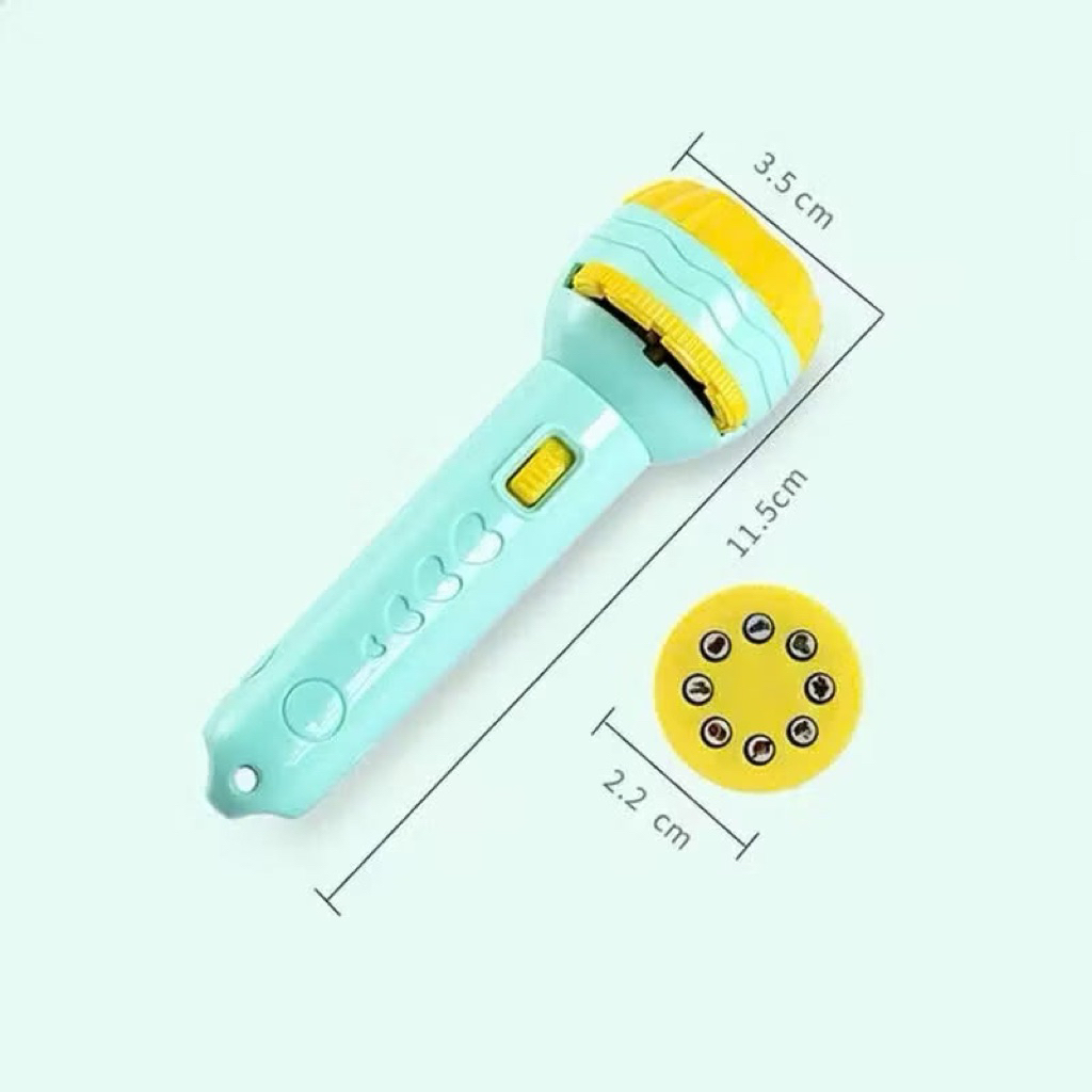 Đèn pin chiếu hình 80 nghộ nghĩnh 3d sắc nét cho bé