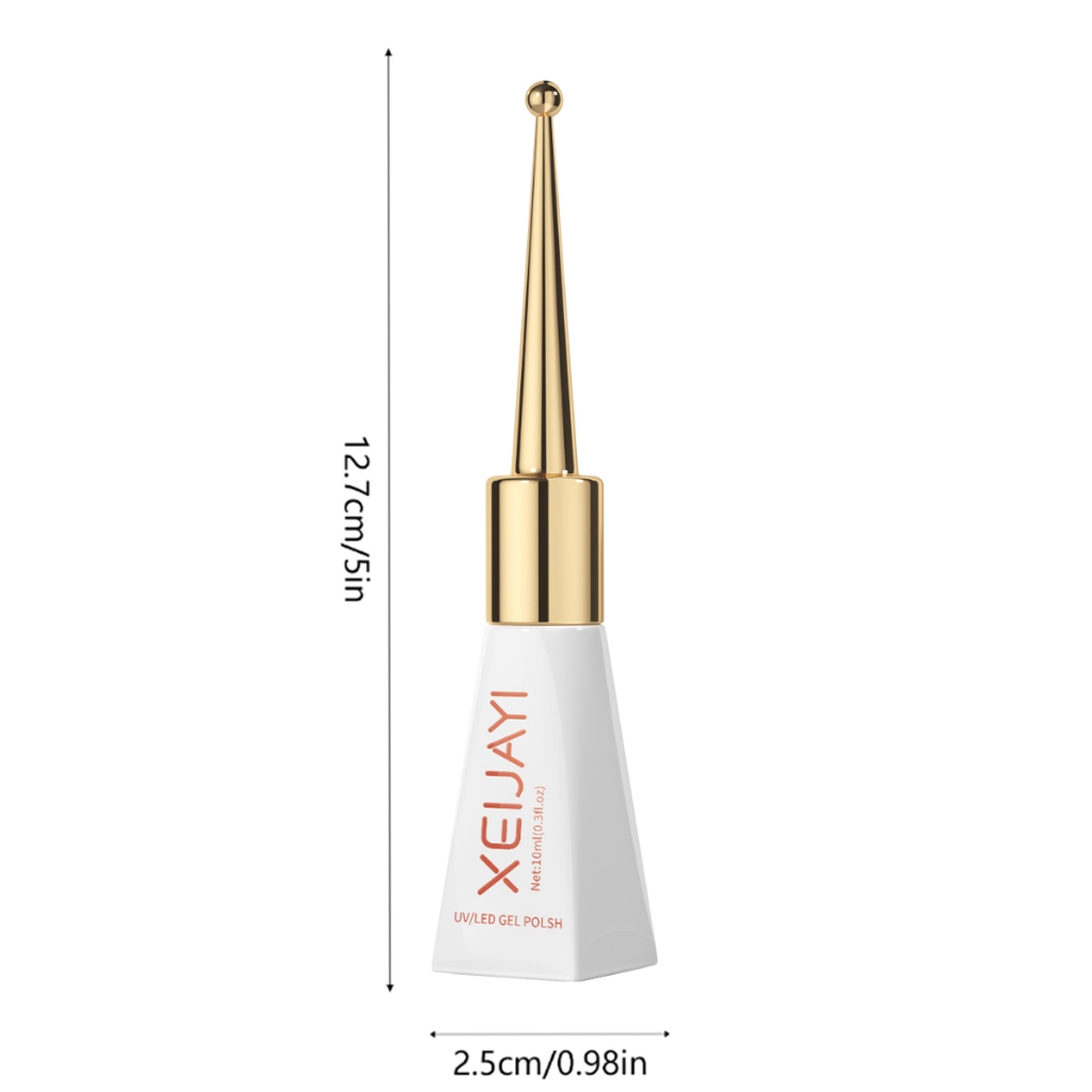 XEIJAYI 10ml - Sơn móng tay dạng gel màu đỏ đậm, thanh lịch và phù hợp với tông da vàng và tối màu.