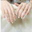 Nailbox [ Mã N46 ] Nàng Thơ French trắng đầu móng - Thiết Kế Thủ Công Sang Trọng