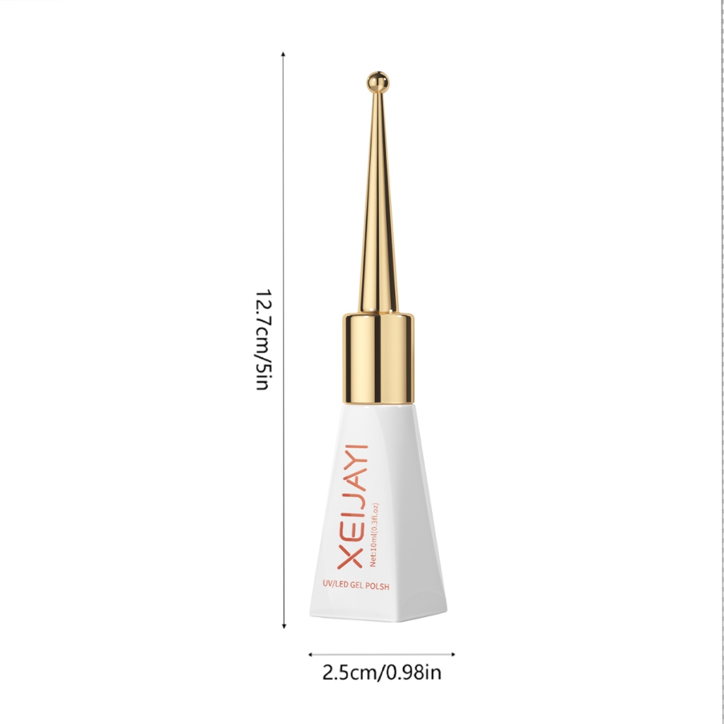 XEIJAYI 10ml – Sơn móng tay dạng gel nhũ bạc lấp lánh mới, thích hợp sử dụng tại salon.