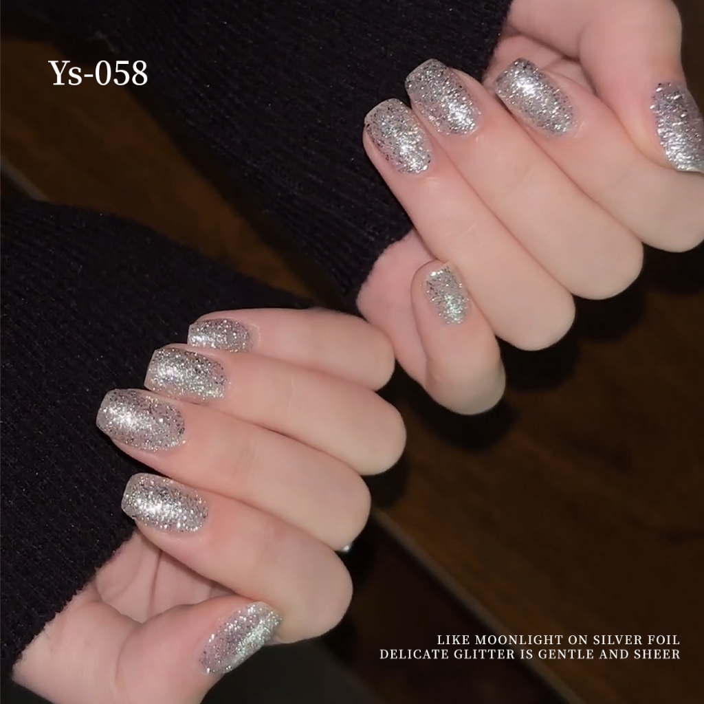 XEIJAYI 10ml – Sơn móng tay dạng gel nhũ bạc lấp lánh mới, thích hợp sử dụng tại salon.