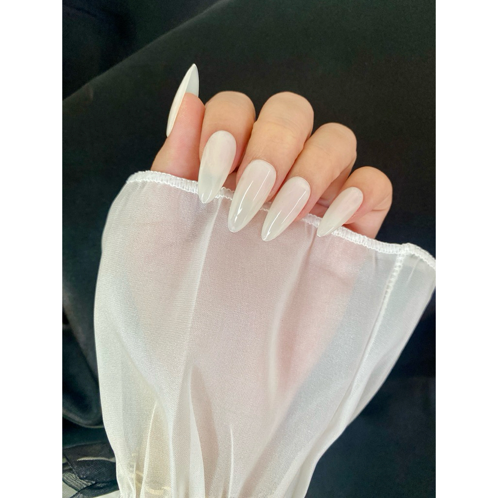 Nailbox [ Mã T11 ] Thạch Sữa Chua Đơn Giản Nhẹ Nhàng - Thiết Kế Thủ Công