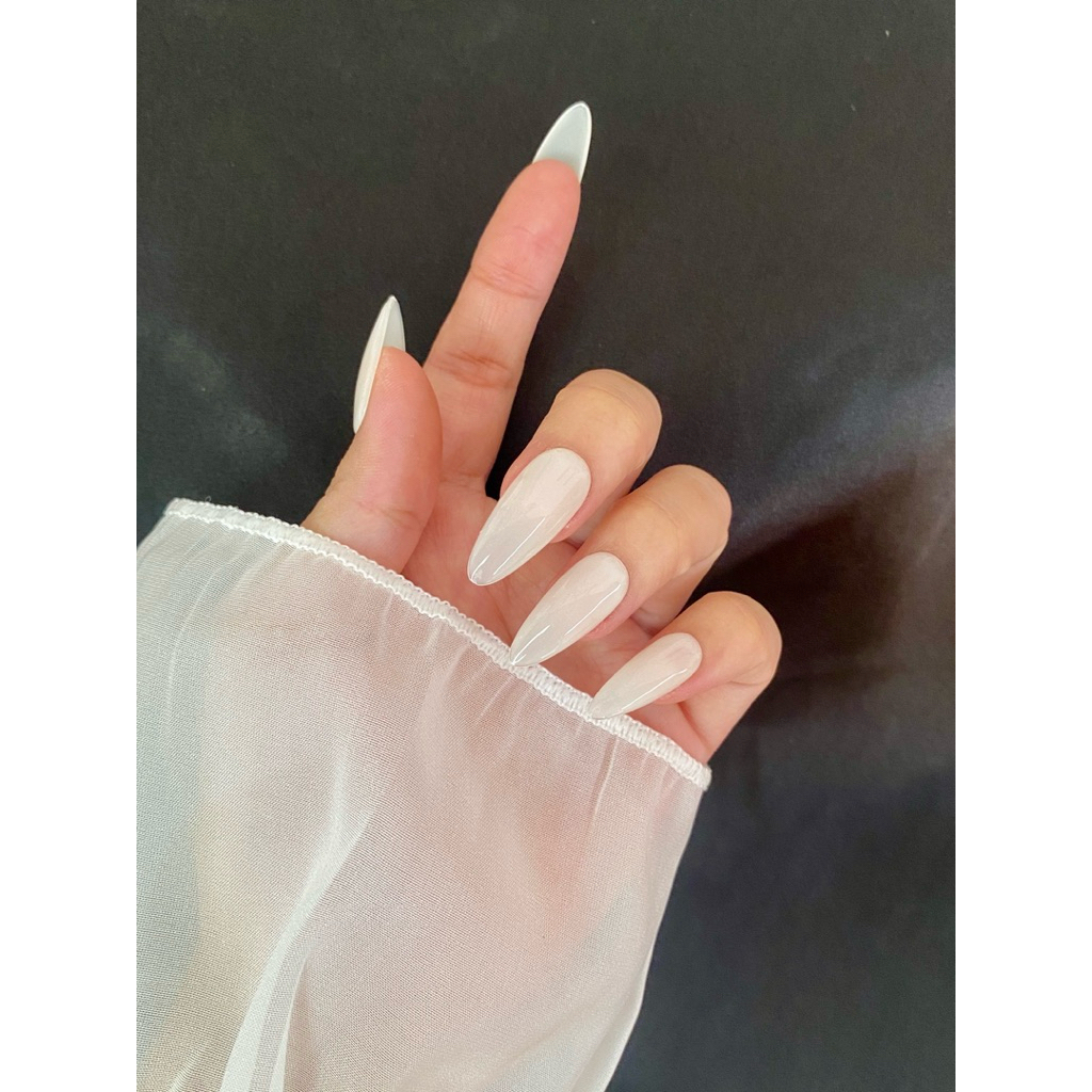 Nailbox [ Mã T11 ] Thạch Sữa Chua Đơn Giản Nhẹ Nhàng - Thiết Kế Thủ Công