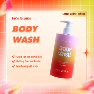 [Y374] Sữa tắm Cao cấp FIVE GRAINS - Dưỡng trắng da - Niacinamide - Lưu hương nước hoa 500ML