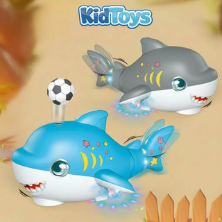 Đồ chơi cá mập thổi bóng KidToys có nhạc đèn LED – đồ chơi vận động thú vị cho bé
