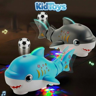 Đồ chơi cá mập thổi bóng KidToys có nhạc đèn LED – đồ chơi vận động thú vị cho bé