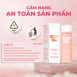 [Y375] Dầu Dưỡng Thể FIVE GRAINS - Body Oil Dưỡng Ẩm, Tăng cường dưỡng sáng da 100ml