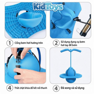 Bóng nhảy tăng chiều cao KidToys cho bé – bóng vận động phát triển thể chất mã CCB-01