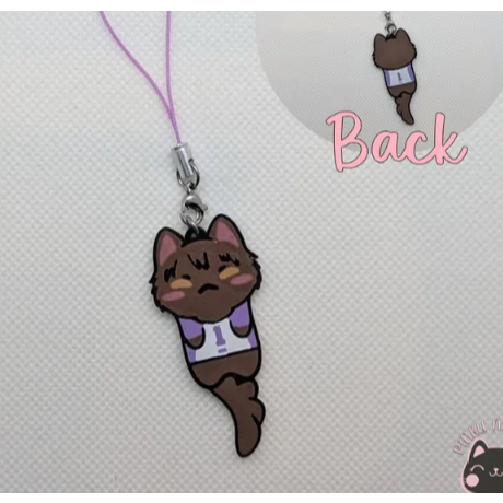 Haikyuu Phone Charm Cats | Ushijima, Tendo, Bokuto, Akaashi | 3d printing | Haikyuu Keychain | Kawaii Amulet