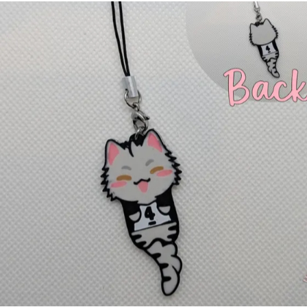 Haikyuu Phone Charm Cats | Ushijima, Tendo, Bokuto, Akaashi | 3d printing | Haikyuu Keychain | Kawaii Amulet