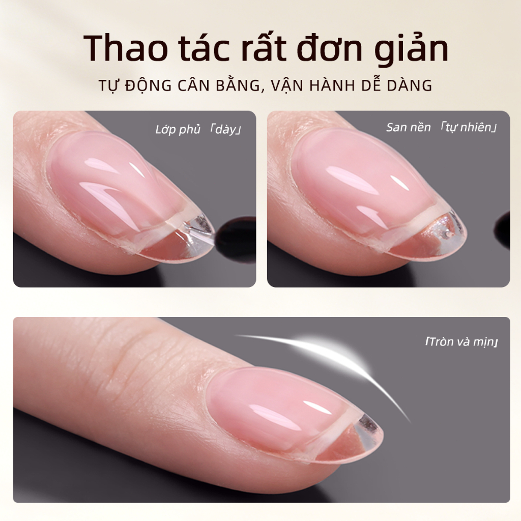 XEIJAYI 10ml làm móng mở rộng đế xây dựng keo san lấp mặt bằng gia cố 4 trong 1 chức năng keo dán móng nghệ thuật DIY