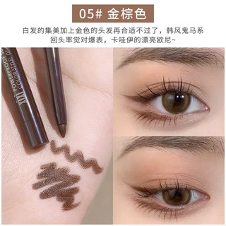 Xixi Bút kẻ mắt đầy màu sắc Bút kẻ mắt siêu mỏng lâu trôi Bút chì chống thấm mồ hôi lâu trôi D217