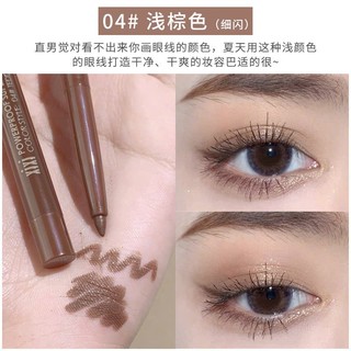 Xixi Bút kẻ mắt đầy màu sắc Bút kẻ mắt siêu mỏng lâu trôi Bút chì chống thấm mồ hôi lâu trôi D217