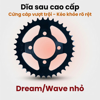 Nhông Sên Dĩa Giá Rẻ: Dĩa đen + Sên đen 428 9 Ly (14T-36T-102L) – Dream / Wave Nhỏ