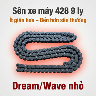 Nhông Sên Dĩa Giá Rẻ: Dĩa đen + Sên đen 428 9 Ly (14T-36T-102L) – Dream / Wave Nhỏ