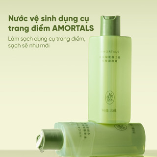 [Y378] Nước Giặt Rửa Cọ Mút Trang Điểm AMORTALS - Làm Sạch Nhanh, Dịu Nhẹ, Khử Khuẩn Hiệu Quả Cho Dụng Cụ Makeup
