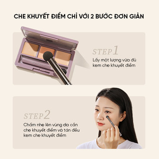 [Y379] Bộ Cọ Mút Che Khuyết Điểm AMORTALS - Nhiều Đầu Chuyên Dụng, Che Phủ Tố, Không Bám Kem, Dễ Dùng Cho Người Mới