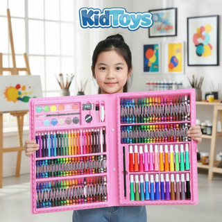 Hộp màu 150 chi tiết HD365 KidToys – bộ tập tô siêu to cho bé
