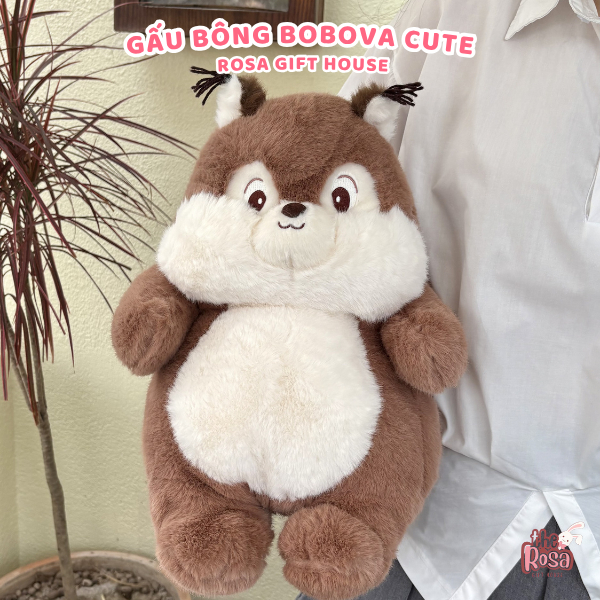 Gấu Bông Sóc Nâu 40cm Cao Cấp Chính Hãng – Mềm Mịn, Dễ Thương, Quà Tặng Hoàn Hảo