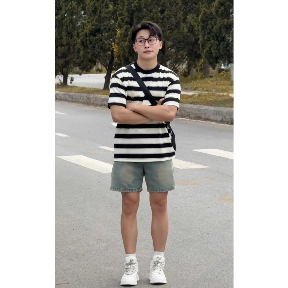 [MỞ BÁN]Quần Short Jean Nam GWEN Nửa Cạp Chun Form Ngắn Trên Gối, Quần Đùi Bò Xước Rách Phong Cách | BigBuy360 - bigbuy360.vn