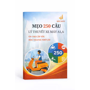Sổ tay 250 câu mẹo lý thuyết xe máy A.A1