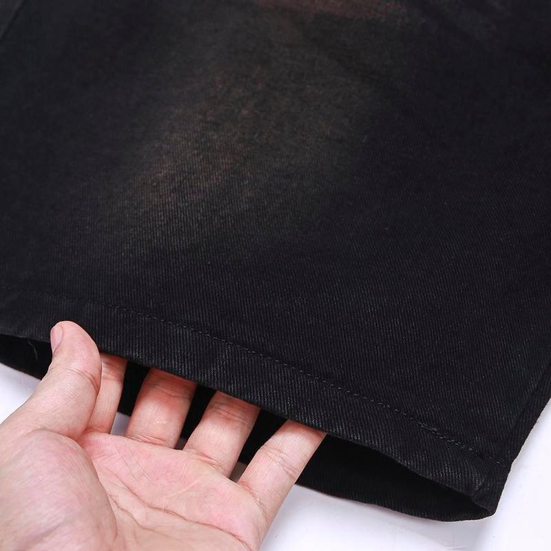 [MỞ BÁN]Quần Short Jean Nam GWEN Nửa Cạp Chun Form Ngắn Trên Gối, Quần Đùi Bò Xước Rách Phong Cách | BigBuy360 - bigbuy360.vn