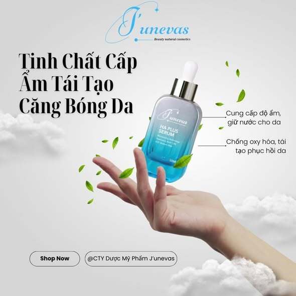 Serum Hyaluronic Junevas cấp ẩm căng bóng da