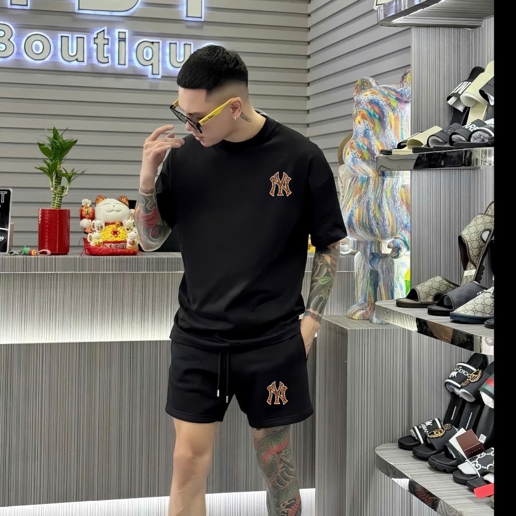 Áo phông MLB  KOREA nam nữ cao cấp, 100% cotton co giãn 2 chiều , định lượng 250gms,NY VẰN CAM