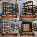 [ Kho kệ giá sỉ ] Kệ khung sắt trưng đồ shop, cửa hàng. Kệ kho, kệ lắp ráp đa năng để hàng 4,5,6 tầng. VNS-020 — ảnh 3