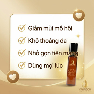 [MẪU MỚI] Serum khử mùi hôi nách Ngân Bình H.Nack 9ml - Giảm thâm nách, se khít