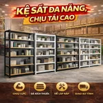 [ Kho kệ giá sỉ ] Kệ khung sắt trưng đồ shop, cửa hàng. Kệ kho, kệ lắp ráp đa năng để hàng 4,5,6 tầng. VNS-020 — ảnh 7