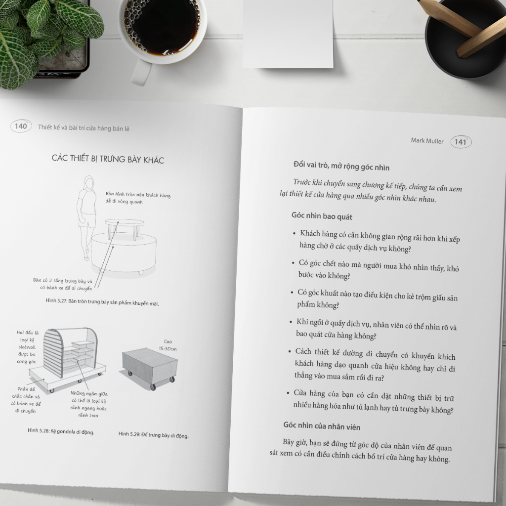 Sách - Thiết Kế Và Bài Trí Cửa Hàng Bán Lẻ - Từ Ý Tưởng Đến Lợi Nhuận - Chỉ Một Bước Thiết Kế