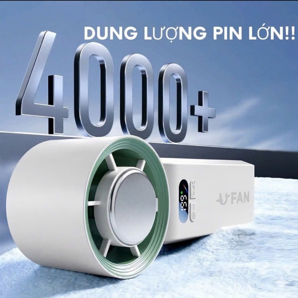 Quạt Mini Fan – Làm Mát Nhanh Với Sò Lạnh, 199 Chế Độ Gió Gập Gọn