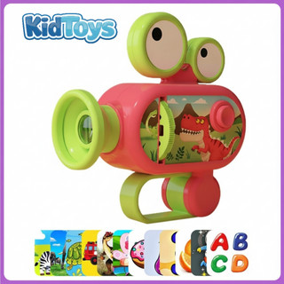 Đồ chơi đèn pin chiếu hình 3D KidToys tặng 96 hình – đèn chiếu động vật cho bé