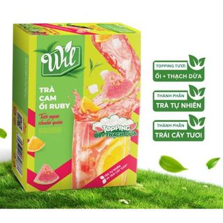 Trà Wil Vị Cam Ổi Ruby Hòa Tan Hộp 220G (date tháng 12/2026)