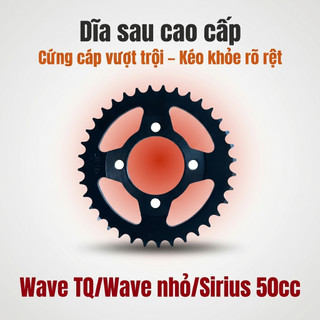 Nhông Sên Dĩa Giá Rẻ: Dĩa đen - Sên đen - 428 9 ly (14T-36T-106L) – Wave TQ/Wave nhỏ/ Sirius 50cc