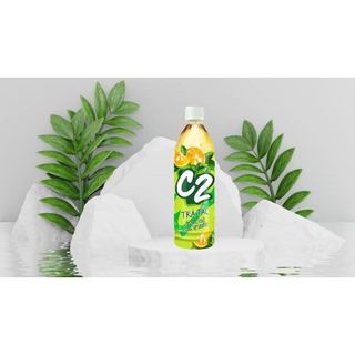 Lốc 6 Chai Trà Đen C2 Hương Tắc Chai 455ml