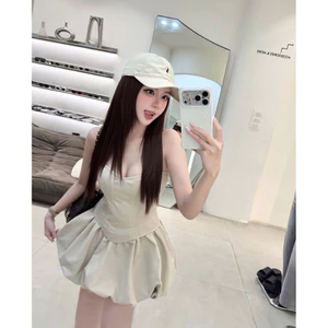 Đầm quây cúp ngực chân bí phồng mai phương bùi