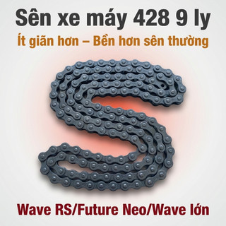 Nhông Sên Dĩa Giá Rẻ: Dĩa Đen + Sên Đen 428 9 Ly (14T-36T-106L) – Wave RS / Future Neo / Wave Lớn